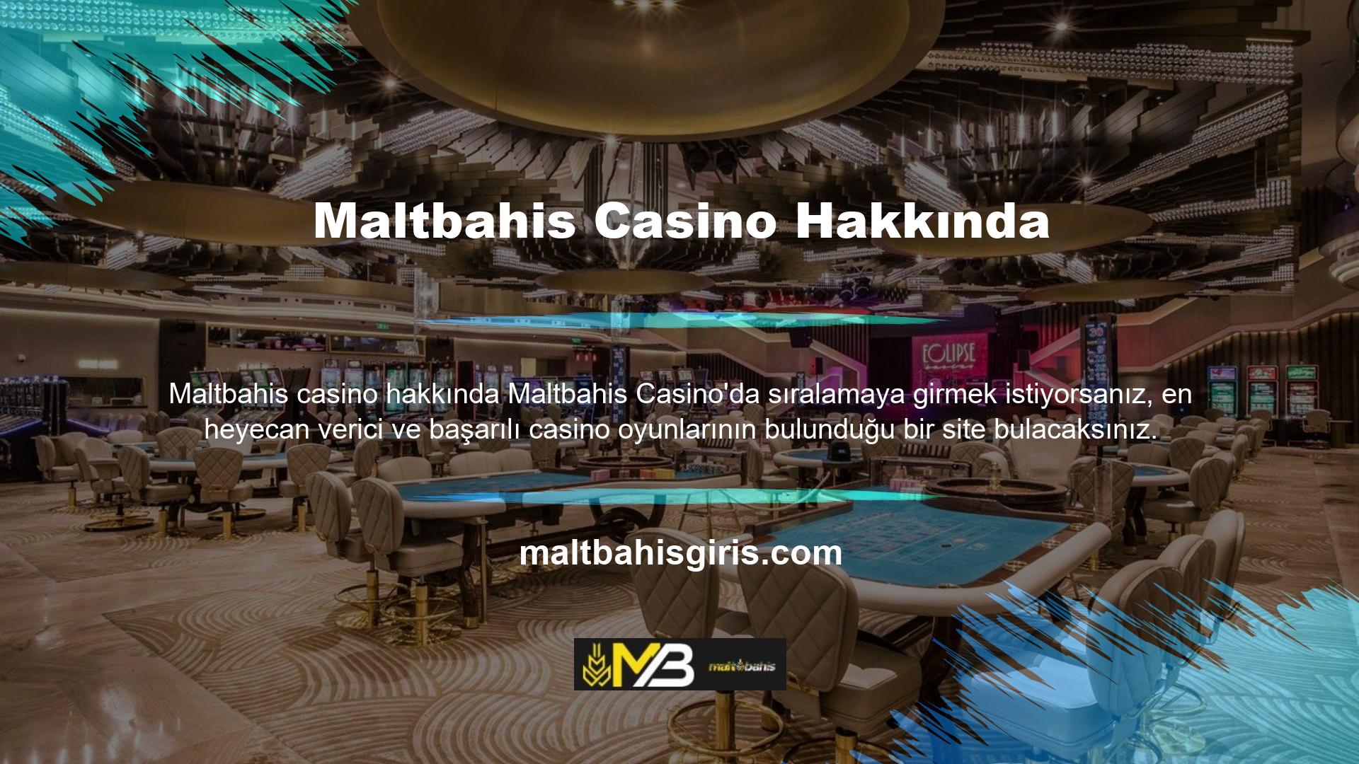 Maltbahis Casino dünyasında sizi neler bekliyor Kazançlarınızı artırmak, hızlı ve sorunsuz ödemeler almak için Maltbahis kategorisindeki en popüler oyunları ve canlı casinoları keşfedin