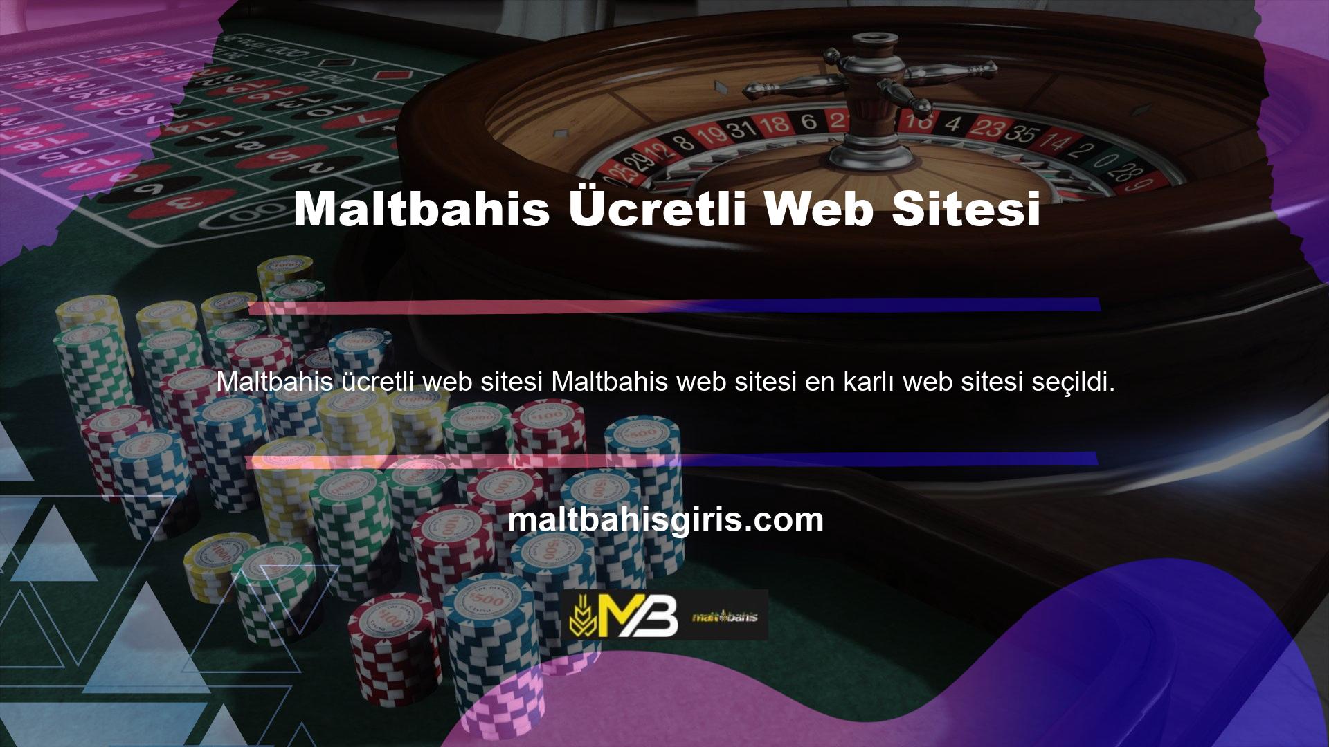 Yabancı casino sitelerinin payına ilişkin araştırma ve bilgilere göre, tüm casino grupları arasında Maltbahis web sitesi, üyelerine en fazla fayda sağlayan ve poker oyunları da dahil olmak üzere çok çeşitli bahis seçenekleri sunan sitedir